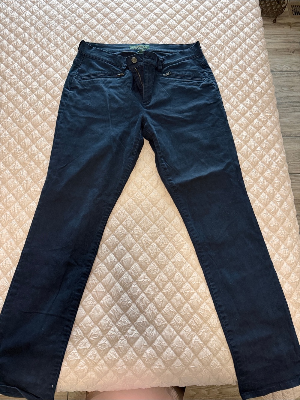 Ralph Lauren Navy Straight-Leg Jeans